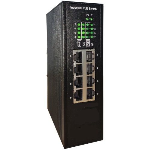 PoE-S8G-ID (Industrial PoE 8ports 1000Mbps PoE)