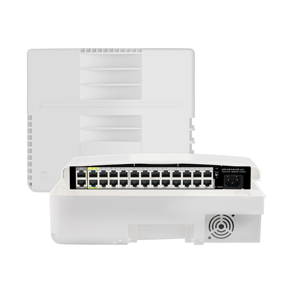 PoE-24(22M-2GBT)-2G-WF(1~22 port af/at x 10/100Mbps; 23~24 bt port x 10/100/1000Mbps, 2ports 1000Mbps uplink port)