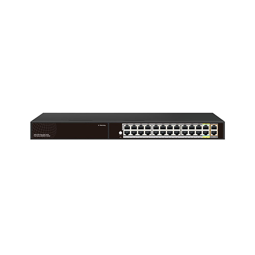 PoE-24(22M-2GBT)-2G-WF(1~22 port af/at x 10/100Mbps; 23~24 bt port x 10/100/1000Mbps, 2ports 1000Mbps uplink port)