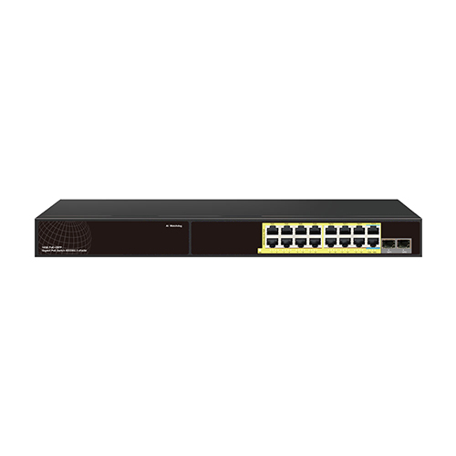 PoE-16(14G-2GBT)-2SFP(1~14 port af/at x 1000Mbps; 15~16 bt port x 1000Mbps, 1port 1000Mbps uplink, 2port SPF) 