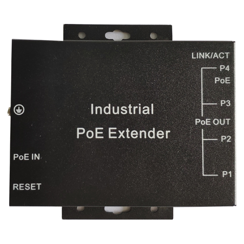  PoEX-5(1-4M)-IN60W(Industrial PoE Extender IEEE802.3 at 60W 10/100M)